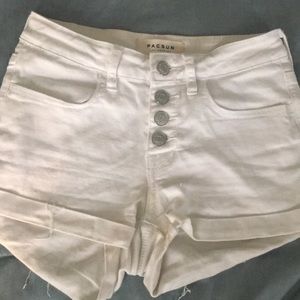 Size 24 PAC Sun white shorts
